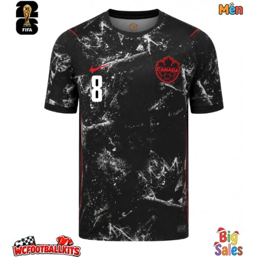 Canada Ismael Kone #8 Replica Away Stadium Shirt World Cup 2026 Short Sleeve